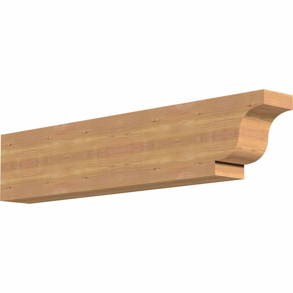 Ekena Millwork Newport Smooth Rafter Tail, Western Red Cedar, 5 1/2"W x 10"H x 48"L RFT06X10X48NEW00SWR - main